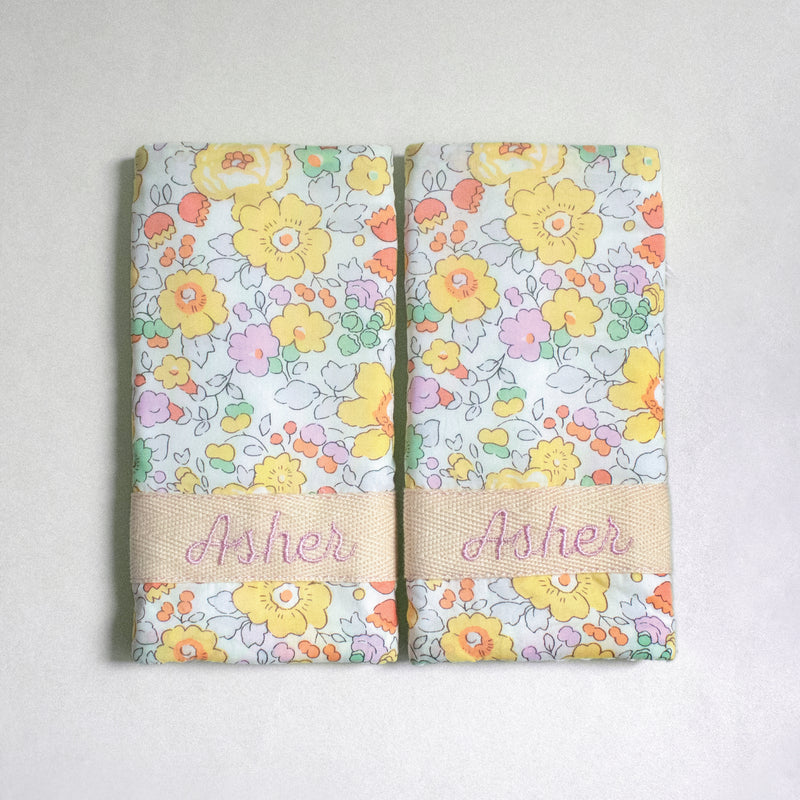 Strap Cover Teething Pad | Liberty Betsy Yellow