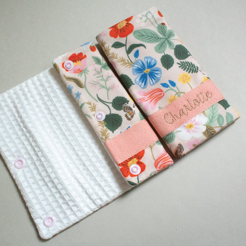 Strap Cover Teething Pad | Rifle Paper Co. Cerise