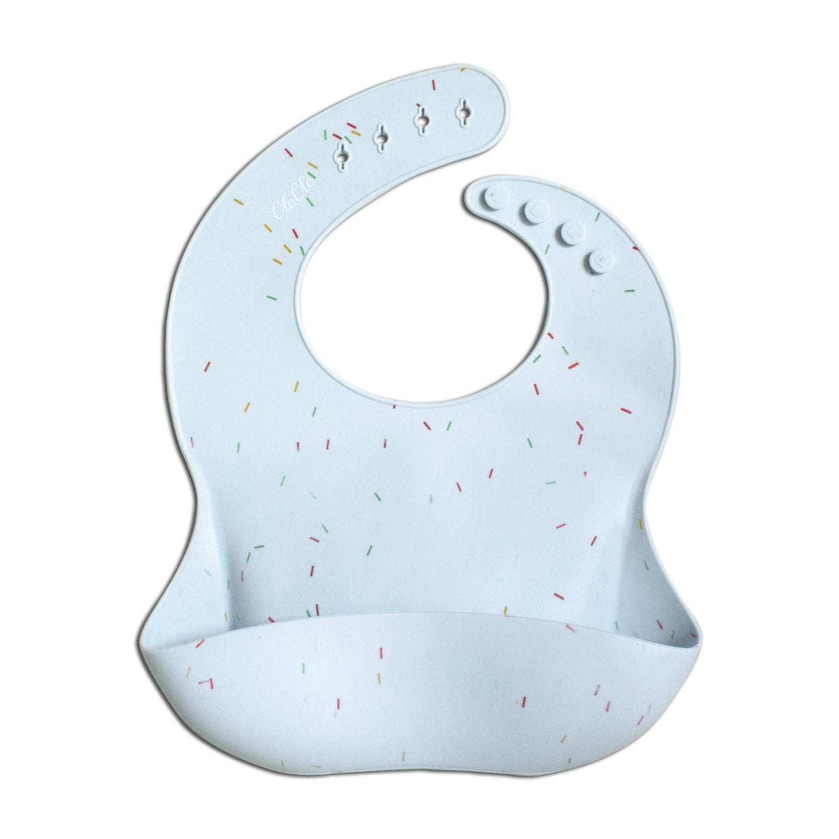 Silicone Baby Bib | Sprinkles - Ice Blue